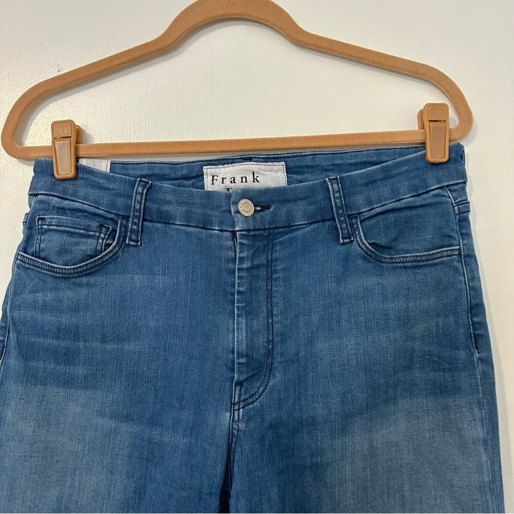 Frank & Eileen Sligo Skinny Jean Women’s 31 Raw Hem Stretch Blue